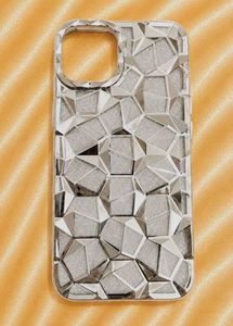 silver pattern iphone 14 case