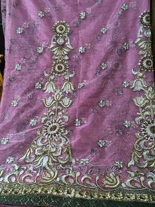 Embellished cifon Saree