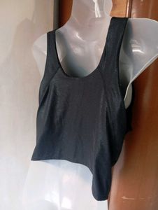 Sparkly Black Tank Top