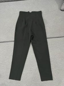 High-Waisted Black Trousers