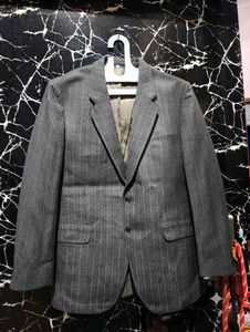 Men's Grey Pinstripe Blazer