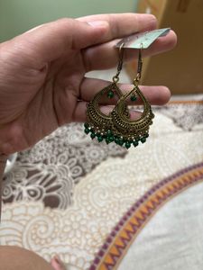 Oxidized Dangle Earrings - set of 4 earri