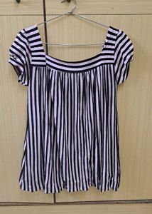 🩷Striped Square Neck soft Top