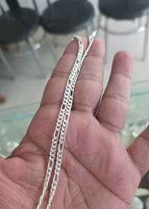 Sterling Silver Figaro Chain Necklace 18 gram