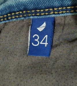 Men's Blue Washed Denim Jeans