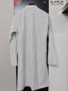 Men's Embroidered Kurta Like New light blue
