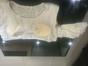 Not Used Readymade Sequinned Blouse