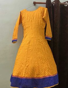 Yellow Ethnic Angrakha Kurta