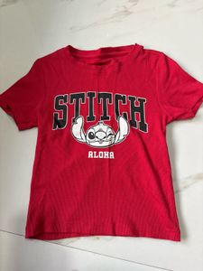 Ginger By lifestyle Red Stitch Aloha  T-Shi