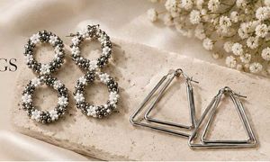 Assorted Hoop Earrings Set