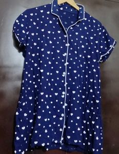 Navy Blue Nightsuit For 36 Bust