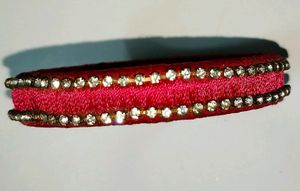 Bangles stone chain & Resham one piece hand made
