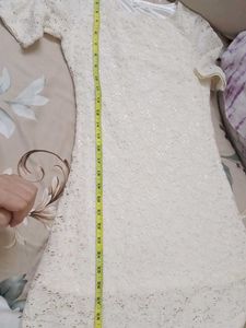 White Lace Mini Dress