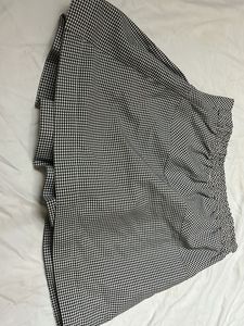 Gingham Pleated Mini Skirt