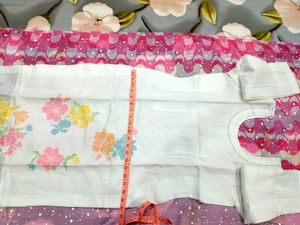 branded White suit dupatta and pant set