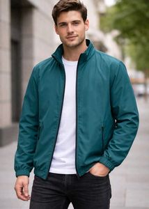 Men's Teal Bomber Jacket