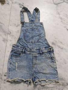 Denim Dungree Shorts