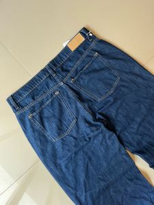 raw denim Wide Leg  Jean