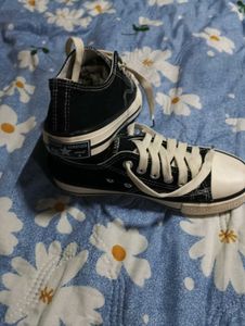 Classic Black Canvas Sneakers