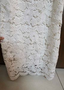 Elegant White Lace Dress