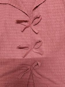 Cute Pink Crop Top with Bow Detail