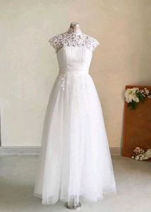White Royal Princess Bridal Gown 🤍👑✨