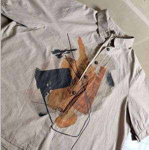 Abstract Print Short Sleeve Shirt