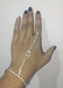 Sparkling Rhinestone Hand Bracelet