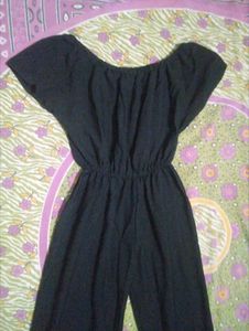Black Off-Shoulder Jumpsuit