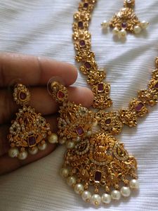 Gold-Tone Necklace, Earrings &amp; Tikka Set
