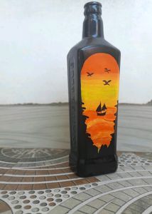 Sunset Bottle Art