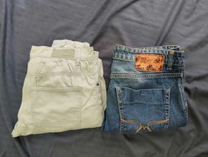 Classic Blue 3 pack trousers,Denim Jeans(Roadster)