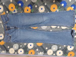 Classic Blue Denim Flare Jeans
