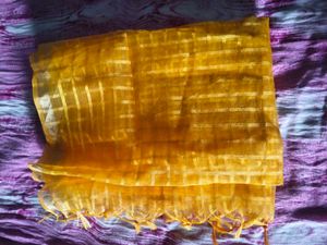 Golden Checkered Dupatta