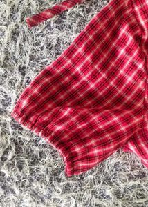 Red Plaid Top