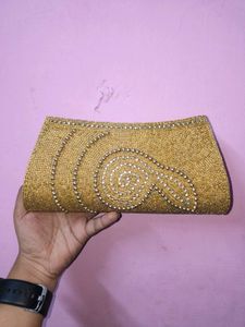 Elegant Beaded Clutch Bag