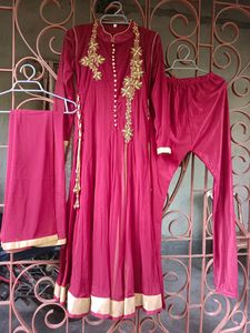 Beautiful Chocolate Colur Soft Net Anrkali Set🤎🤎
