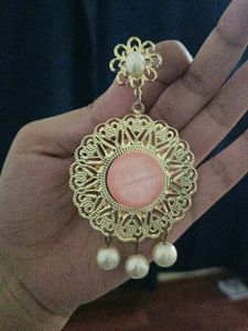 Golden Pearl Earrings