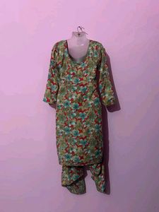 Floral Print Kurta with Pants Set