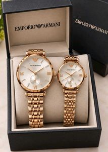 Emporio Armani couple watches