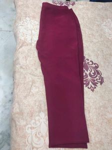 Maroon Casual Pants