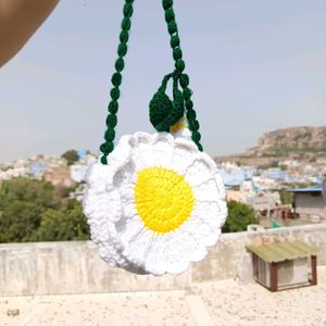 Crochet Daisy Flower sling bag 🌻🧶🎁
