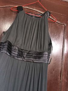 rs 1900Elegant grey Halter Maxi Dress