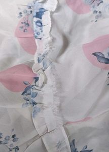 Auli Brand Floral Frock With Heavy Denim Jacket