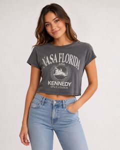 NASA Florida Graphic Crop Top | L size