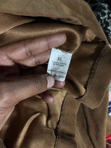 Brown Collared Button-Up Jacket