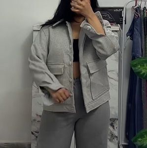 Heavy Winter Gray Casual Jacket