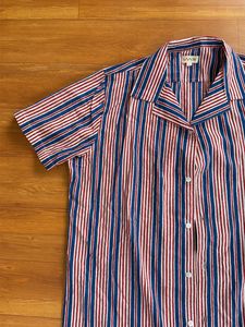 Striped Button-Up Shirt