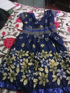 Charming Blue Floral Dress