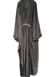 🆕 Elegant Gray Dubai Kaftan Abaya, Burqua